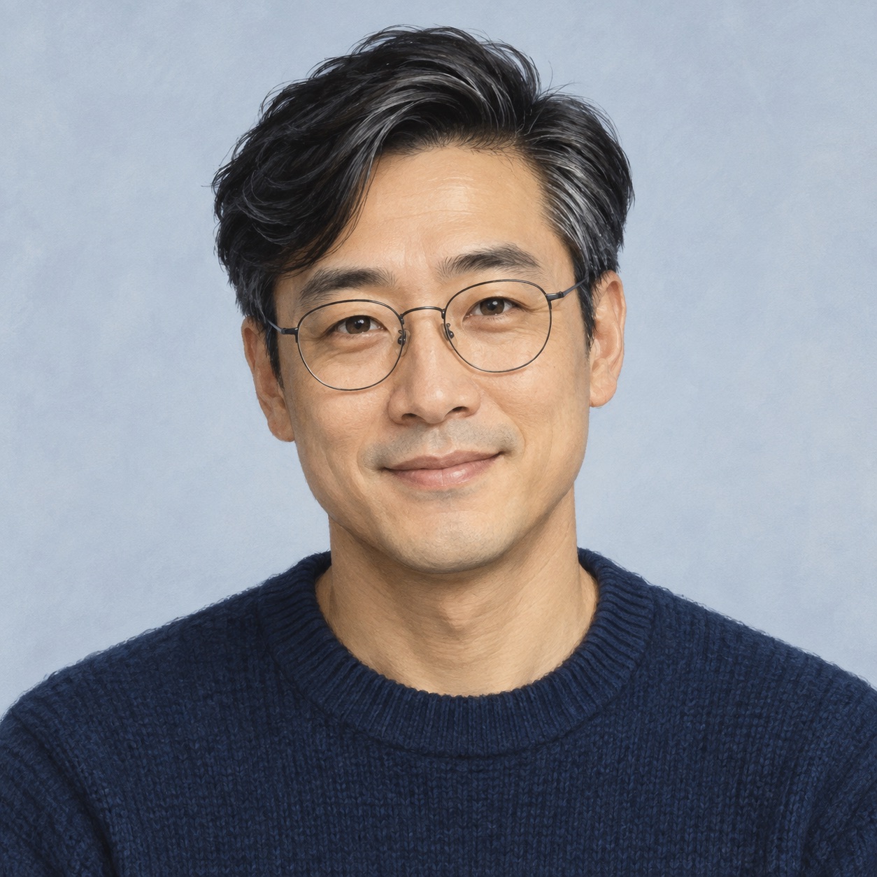Illustrated AI persona Ji-ho Park