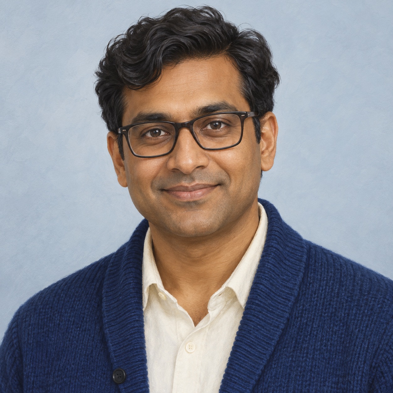 Illustrated AI persona Ravi Shah